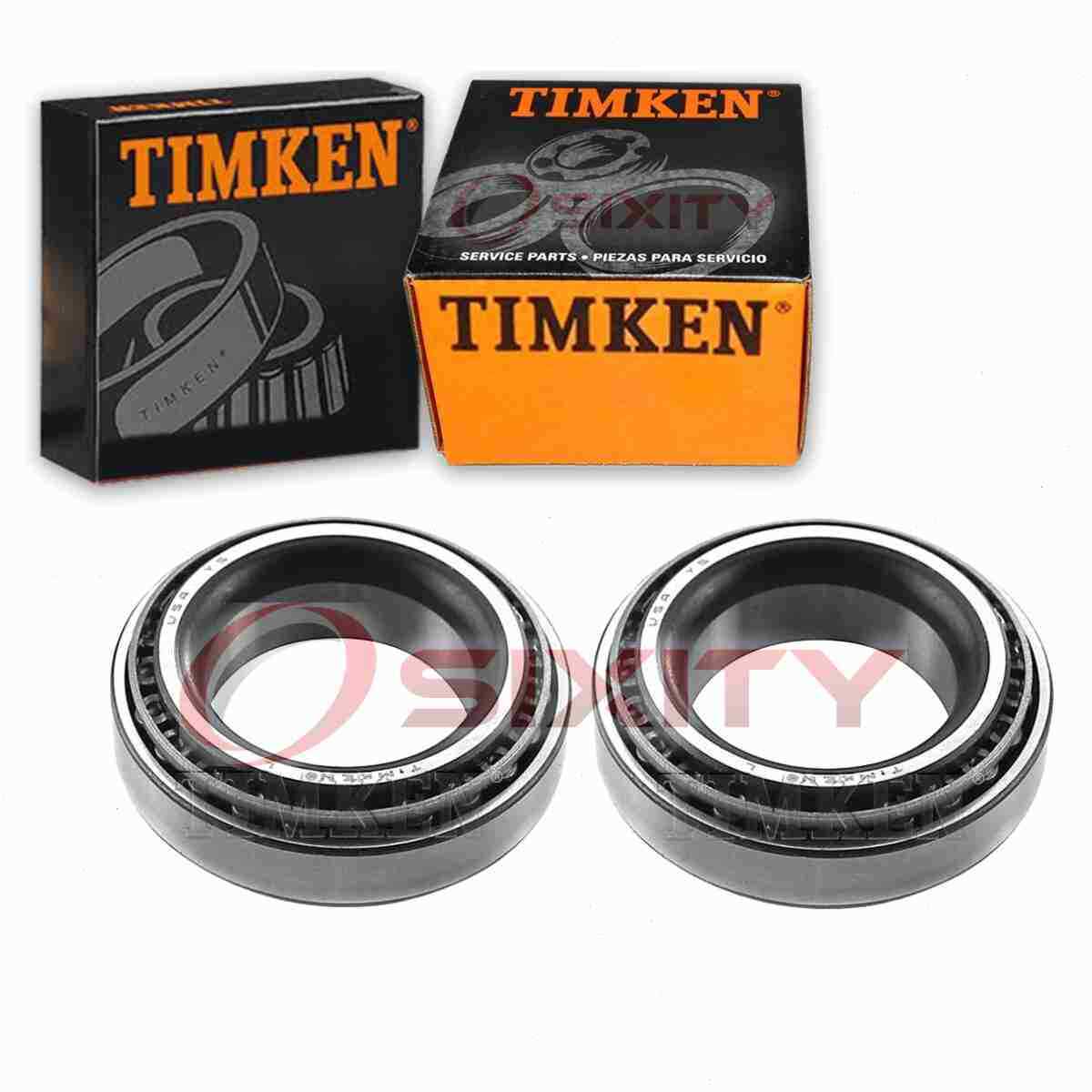 2 pc Timken Front Inner Wheel Bearing and Race Sets for 1973-1989 Plymouth ut