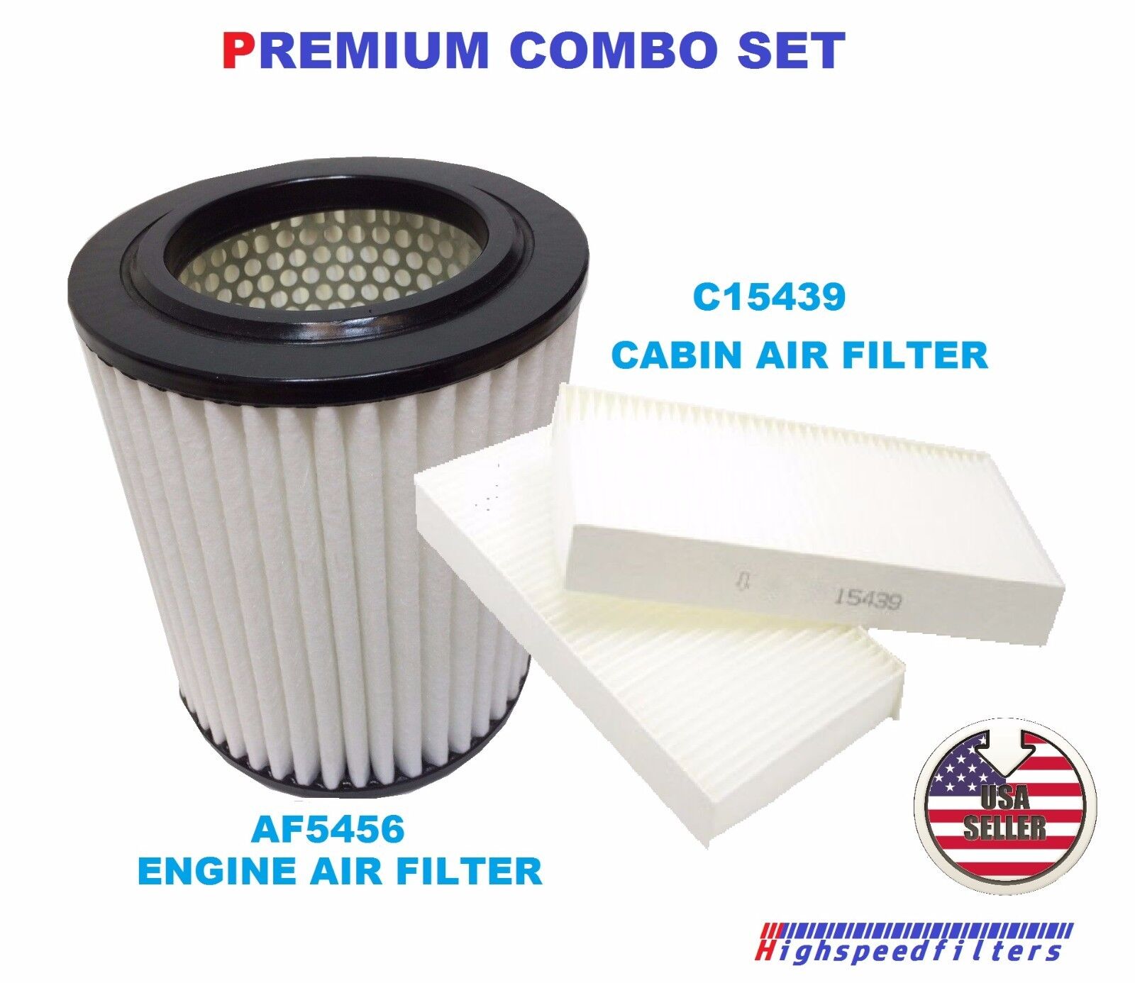 AF5456 C15439 Air Filter & Cabin Air Filter for 02-05 Civic 2.0L , CR-V & RSX