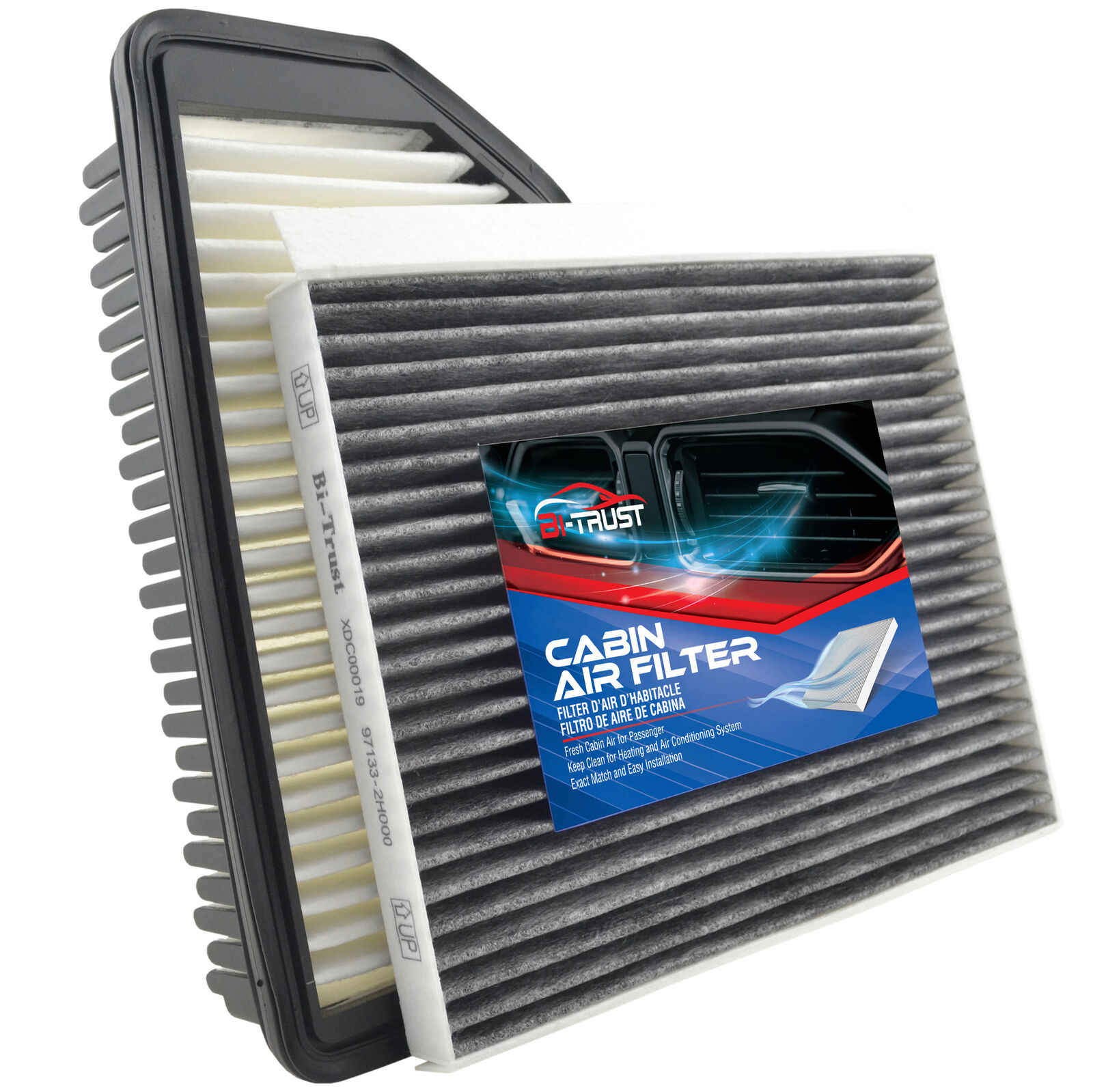Combo Set Engine Cabin Air Filter for Hyundai I30(GD) 2011-2016 I30 Coupe 2013-