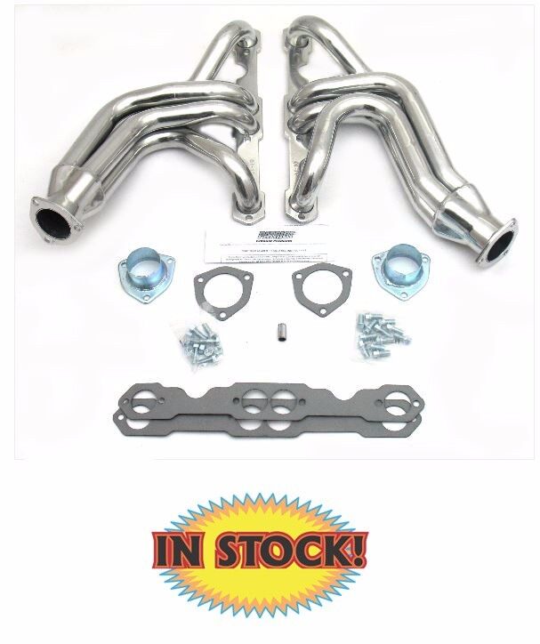Patriot Exhaust H8025-1 - 1955-57 Chevy Small Block Heat Coated Headers - Coated