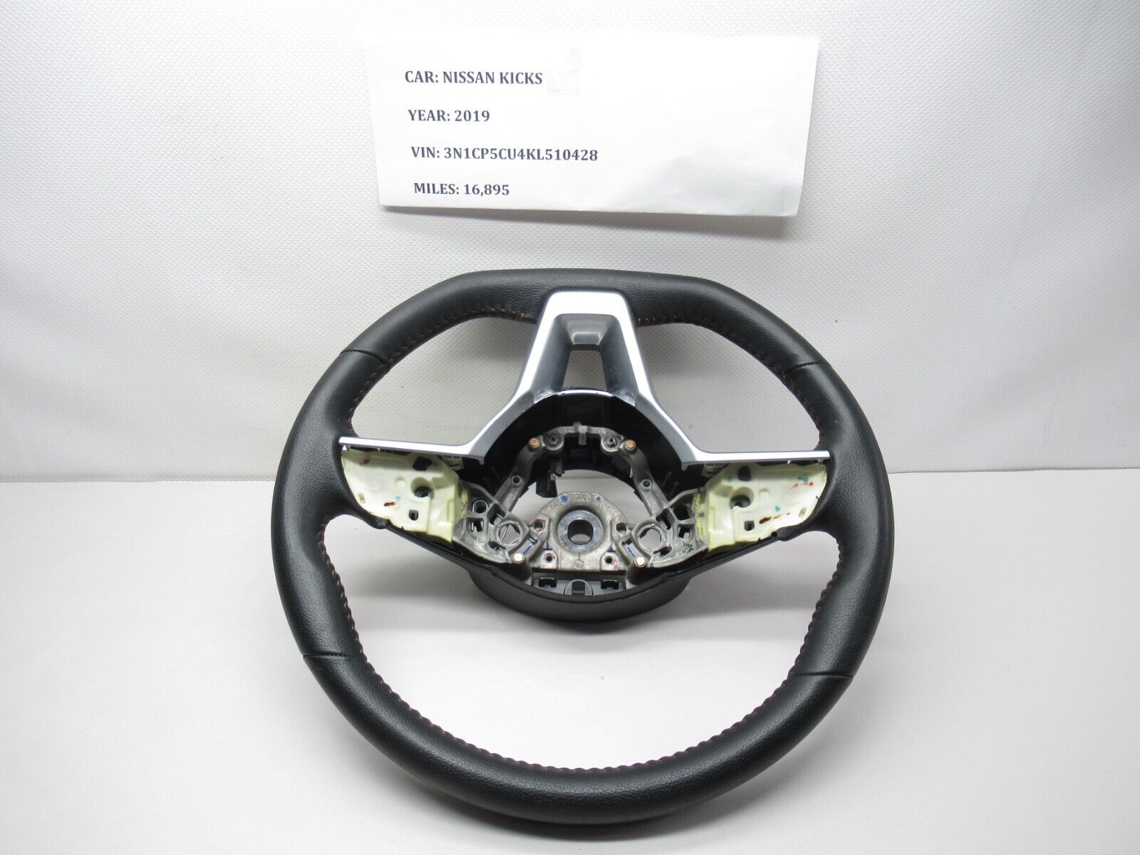 2018 - 2020 Steering Driver Wheel Black Leather 484305RL0A OEM