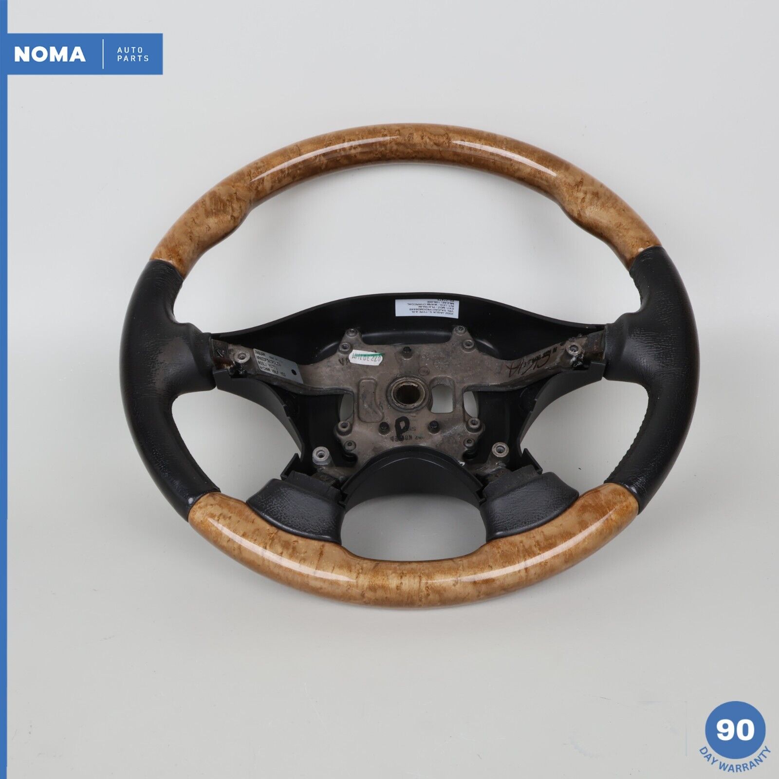 00-02 Jaguar S-Type X202 Leather / Wood Steering Wheel XR8334598DB LEG OEM