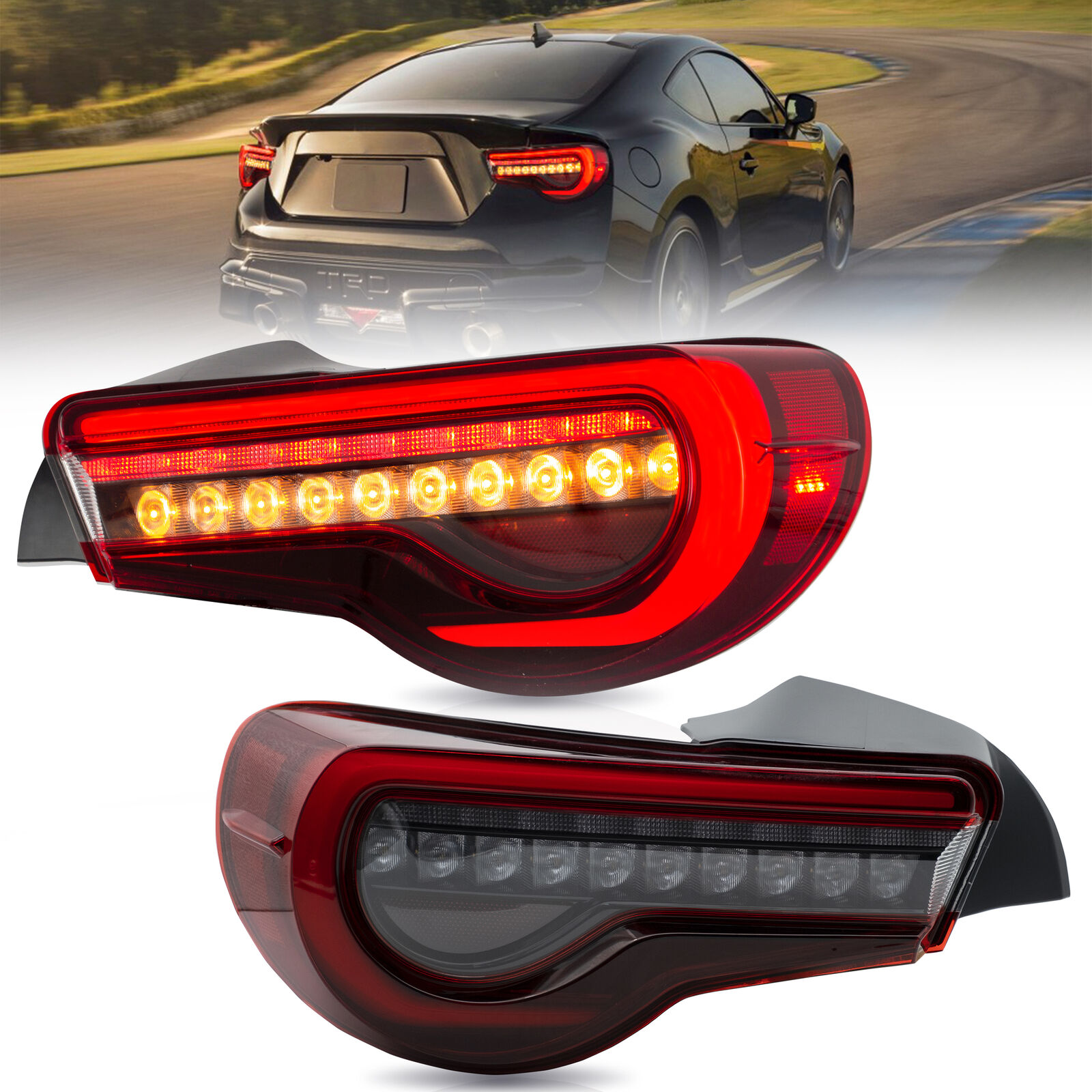 VLAND LED Tail Lights For 2012-2020 Toyota 86 Subaru BRZ Scion FR-S Plug & Play