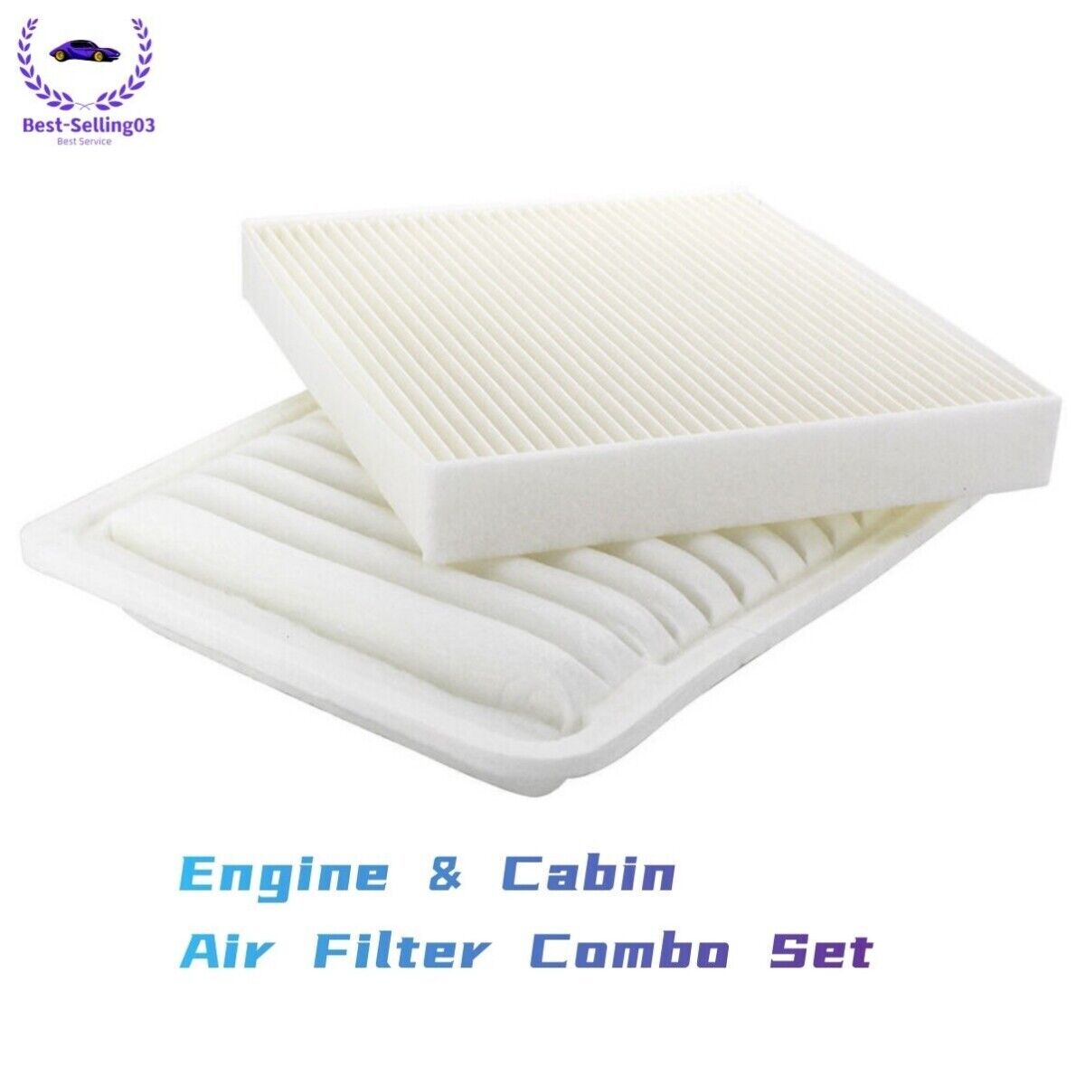 Combo Cabin & Engine Air Filter For Toyota Corolla 1.8L 2.4L l4 GAS 2009-2018