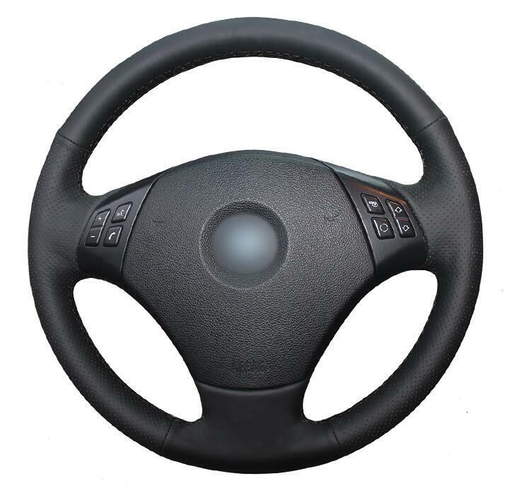 Leather Steering Wheel Cover for BMW E90 X1 320 318i 320i 325i 330i 320d 328xi