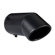 Car Exhaust Tip Muffler Pipe Black Coating Stainless Steel Fit 2.75 - 3 inch ⌀ picture