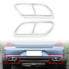 Exhaust Muffler Pipe Tip Tailpipe Cover Trim Fit Volvo V90 S90 2016-2020 Chrome picture