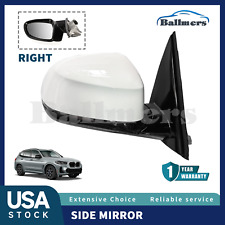 White Right Side Mirror Passenger W/ Blind Spot FOR BMW X3 2.0L 3.0L 2018-2023 picture