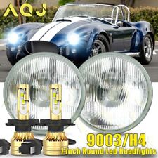 For AC Shelby Cobra 1962-1973 Pair 7 inch Round Headlights High Low Beam picture