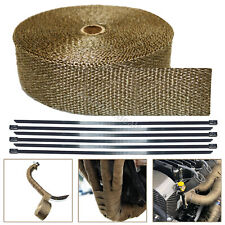 2-inch 50ft Titanium Exhaust Heat Wrap for Cars and Motorcycles High Temperature picture