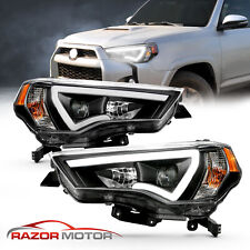 2014-2020 LED Running Light Black Projector Headlights Pair For Toyota 4Runner picture
