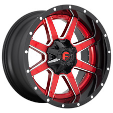 1 New 20X10 -19 8X165.1 Fuel 2PC D250 Maverick Gloss Red Wheel/Rim picture