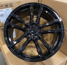 Set of 4 20x10/11 Gloss Black BMW style Wheels Rims fits X6 X6M F16 X5 X5M E70 picture
