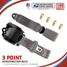 1X Universal 3 Point Retractable Gray Seat Belts For Suzuki XL-7 2005-2008 picture