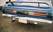 Fits 1971 Plymouth Duster Rear Tail Stripes Kit Mopar Flat Matte Black picture