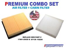 COMBO SET ENGINE AIR FILTER+ CABIN AIR FILTER FOR 2020-22 TOYOTA HIGHLANDER 3.5L picture