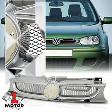 For 1999-2006 VW Golf/GTI {X-MESH} Glossy Chrome ABS Front Bumper Grille/Grill picture