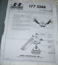 HURST INSTRUCTIONS  TO PUT BUICK   322 364 401 425 MOTORS IN OTHER CARS-177-3288 picture