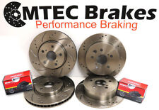 850 T5R 95-97 BRAKE DISCS 302mm FRONT REAR & PADS Drilled Grooved picture