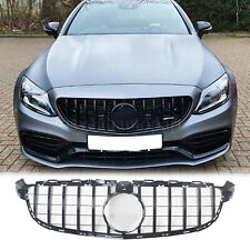 GT R AMG Style Black Front Grille For Mercedes Benz W205 C63 C63S 15-18 W/Camera picture