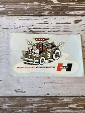 Vintage Original HURST Water DECAL Hot Rod Drag Racing auto Gasser NHRA 7” picture