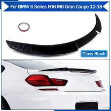 Fits 2012-2018 BMW 6 Series F06 640i 650i M6 Rear Spoiler Trunk Wing Gloss Black picture