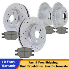 Front Rear Drilled Rotors and Brake Pads for Cobalt Malibu Pontiac G5 G6 Brakes picture