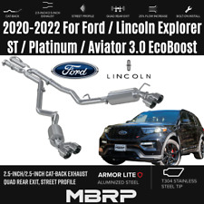 MBRP 2.5'' Cat-Back Exhaust Quad Exit w/SS Tip For 20 - 22 Ford Lincoln Aviator picture