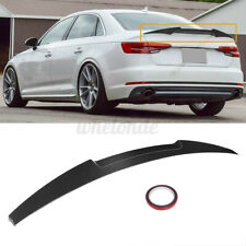 FOR AUDI A4 & S4 B9 2017-2021 CARBON FIBER COLOR V STYLE REAR TRUNK SPOILER WING picture