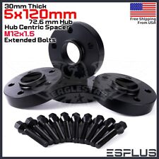 4 BMW 30 mm 5x120 72.6mm Hub Centric Spacer Fit 1-8 Series/M Series/X1/Z3/Z4/Z8 picture