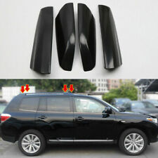 for Toyota Highlander 2008-2013 4*Black Roof Rack Rails End Cover Shells Replace picture