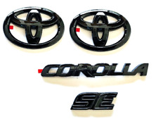 NEW Gloss Black OVERLAY EMBLEM Fit 2020-2024 TOYOTA COROLLA SE PT948-02201-02 picture
