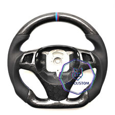 HONEYCOMB CARBON FIBER Steering Wheel FOR BMW E90E92E82E87m3 BLACK LEATHER picture