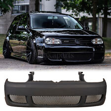 R32 style Front Bumper Cover W/ Black Mesh Grille fit 99-05 Volkswagen Golf MK4 picture