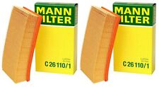 Pair Set of 2 Air Filters Mann C261101 For BMW E31 E32 750iL 850Ci 850CSi 850i picture