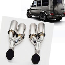 Car DUAL Exhaust Muffler Tip Pipe For MB Benz G W463 G500 G55 G63 Sport 07-15 US picture