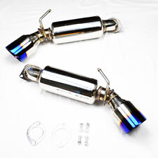 Burn Stainless Resonated Axle Back Muffler Exhaust for Nissan 370Z 2009-2021 picture
