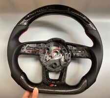 Led Carbon Fiber Custom Steering Wheel for Audi S3 S4 S5 S6 S7 B9 RS4 RS5 RS718+ picture