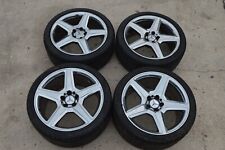 W219 MB CLS63 CLS55 CLS550 SET OF 4 CHROME RIM WHEEL WITH TIRE 19X9 1/2 19X8 1/2 picture