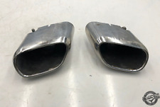 2010 - 2019 JAGUAR XJ XJL XJR - REAR RIGHT & LEFT EXHAUST PIPE TIPS PAIR OEM picture