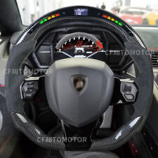 Carbon Fiber Alcantara LED Sport Steering Wheel For 2013+ Lamborghini Aventador picture
