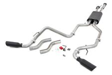 Rough Country Dual Cat-Back Exhaust for 2009-2021 Tundra | 4.6L/5.7L - 96012 picture