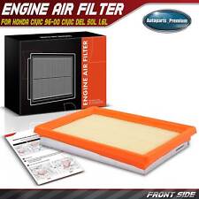 1x Front Engine Air Filter for Honda Civic 1996-2000 Civic del Sol 96-97 1.6L picture