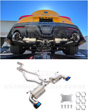 For 20-Up Toyota Supra A90 A91 | Non-Resonated Dual Burnt Tips Cat Back Exhaust picture