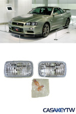 JDM GTR GT-R Crystal Bumper Turn Signal Lights for~1998~2001~Nissan~Skyline~R34 picture