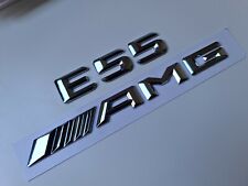E55 AMG Silver /Chrome Letter Number Rear Boot Badge Emblem For Mercedes E Class picture