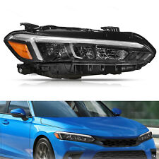 Headlight Fits 2022 2023 Honda Civic Sport Touring LED Passenger Right Black picture