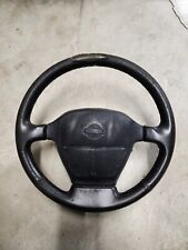 95-98 Nissan S14 240sx OEM steering wheel leather black factory original stock picture
