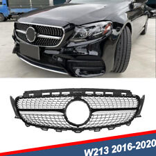 Diamond Black Trim Front Grille Grill For Mercedes Benz W213 E300 E400 2016-2020 picture