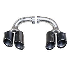 Black Exhaust Tips Muffler Tail Ends GTS Style Fit For 2019-24 Porsche Cayenne picture